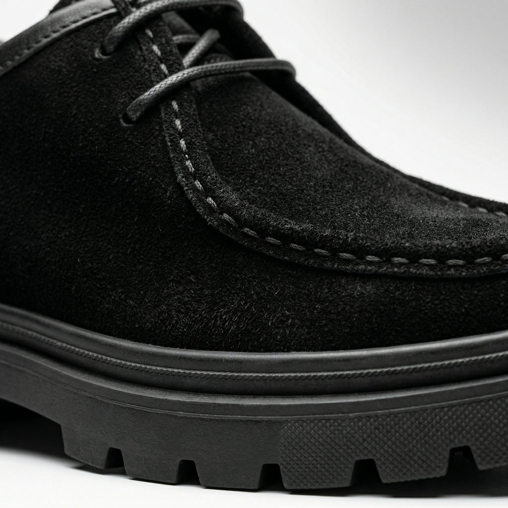 VELLANTE – BLACK SUEDE DERBY