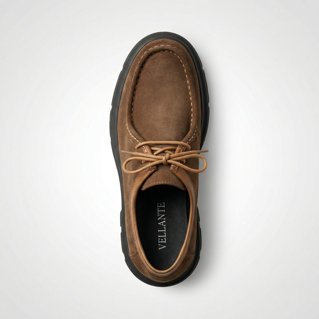 VELLANTE – SAND SHADE SUEDE DERBY