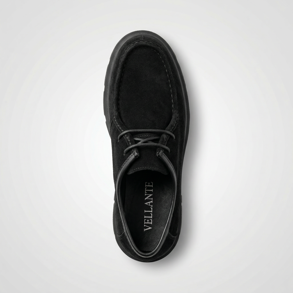 VELLANTE – BLACK SUEDE DERBY