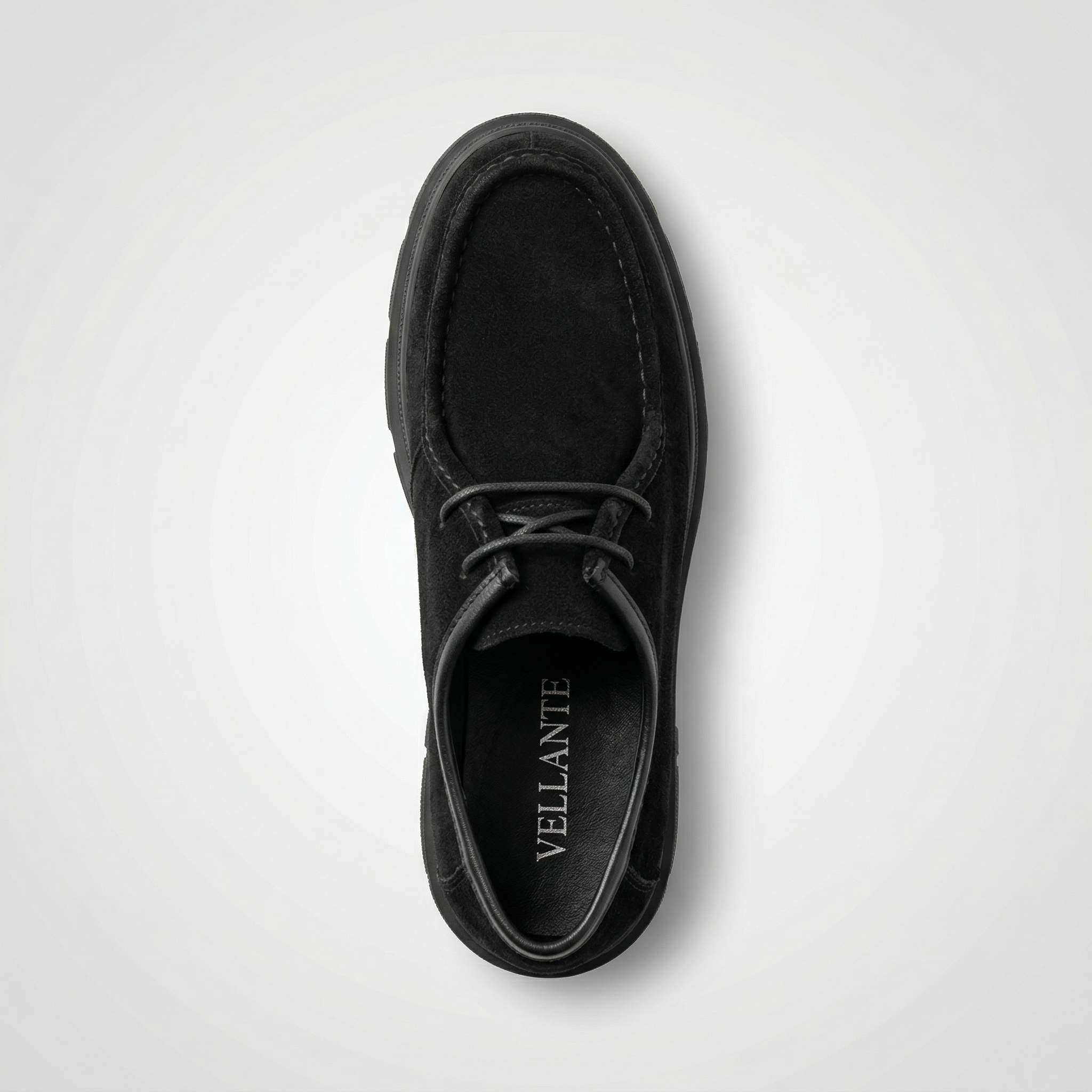 VELLANTE – BLACK SUEDE DERBY