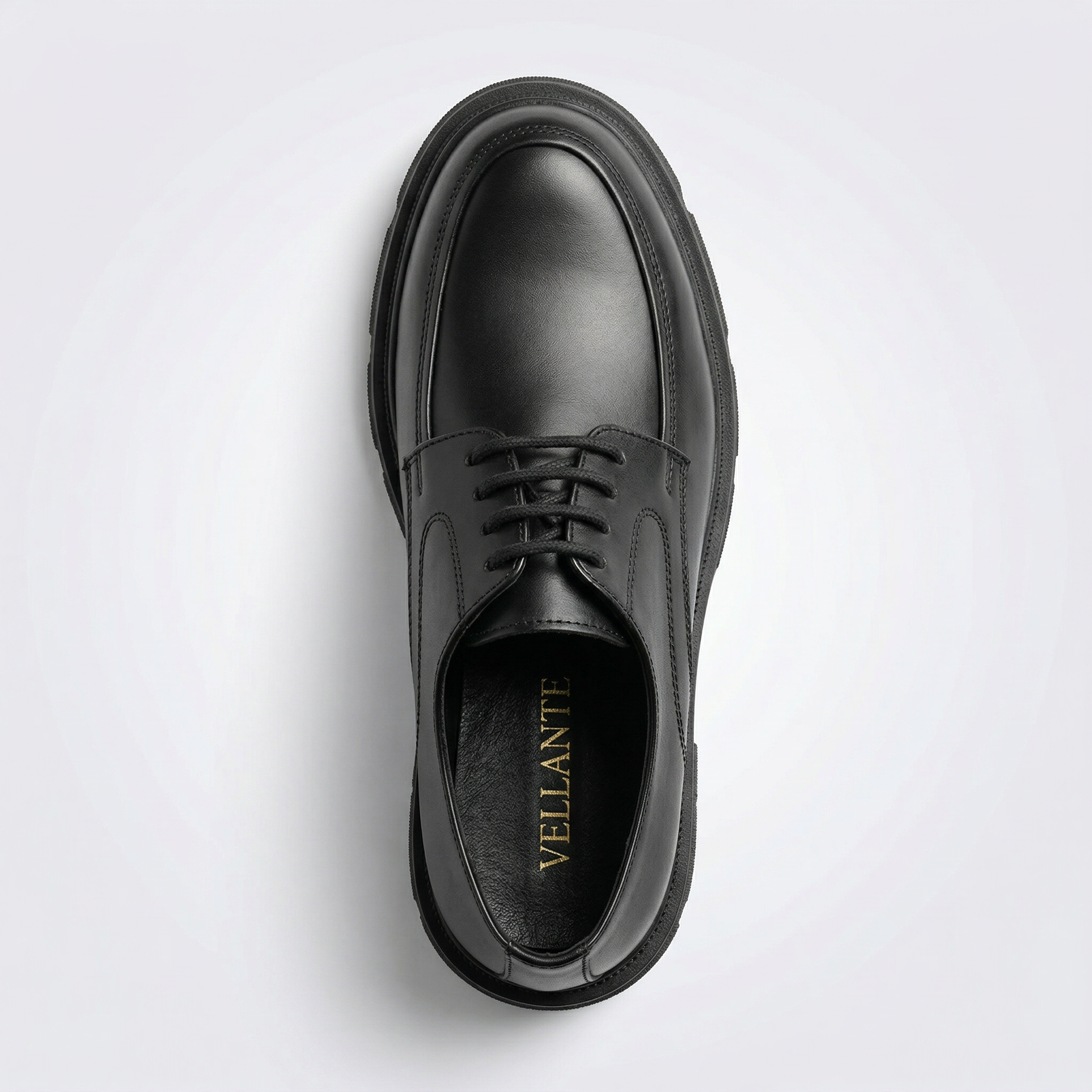 VELLANTE – BLACK REFINED DERBY