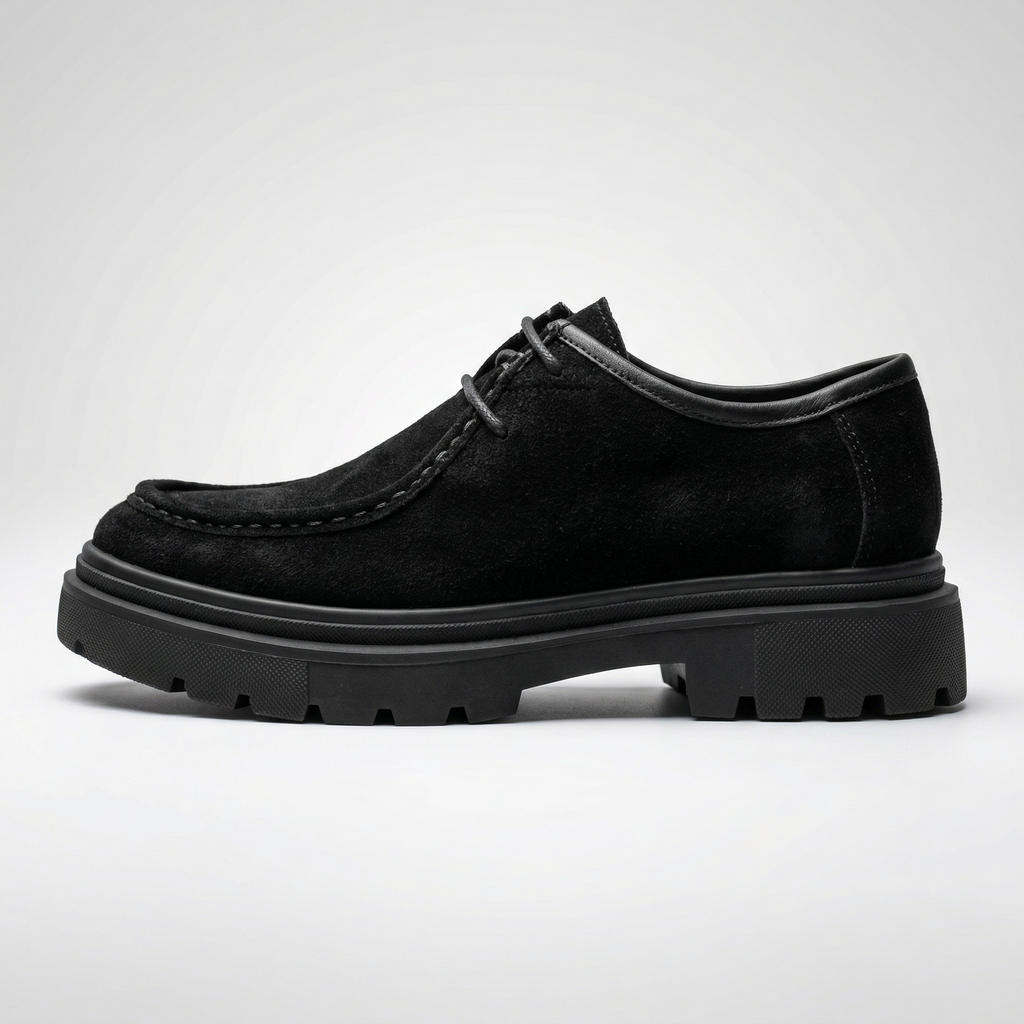 VELLANTE – BLACK SUEDE DERBY