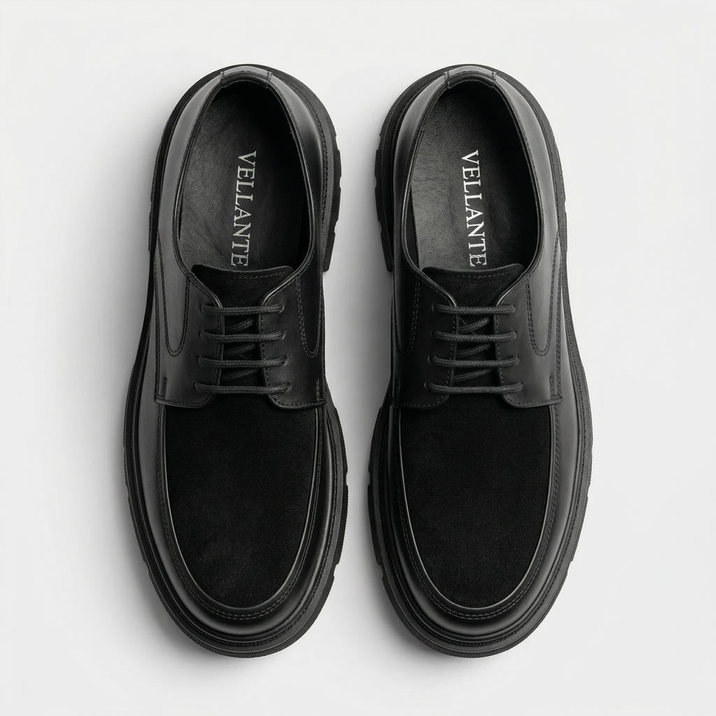 VELLANTE – BLACK SUEDE DERBY